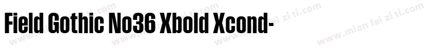 Field Gothic No36 Xbold Xcond字体转换